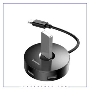 هاب تایپ سی بیسوس Baseus Round Box Hub USB Adapter Type-C CAHUB-G01