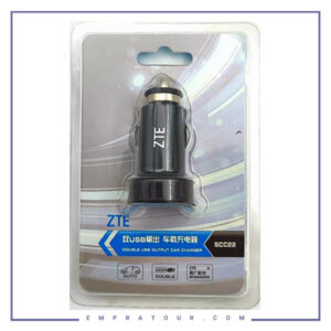 شارژر فندکی زد تی ای ZTE DOUBLE USB OUTPUT CAR CHARGER SCC22