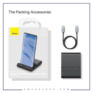 هولدر و هاب هوشمند بیسوس Baseus Mate Docking Type-C mobile phone intelligent HUB docking station wkmd00001