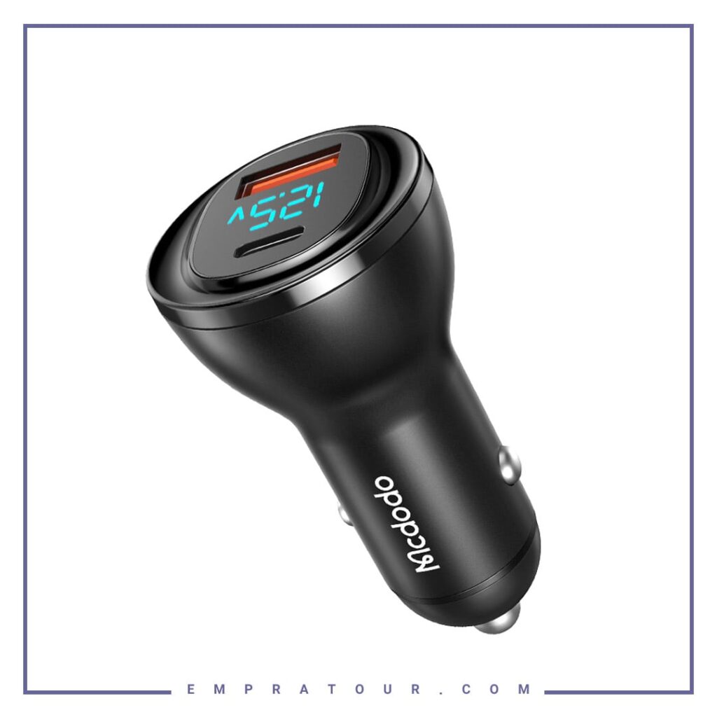 شارژر فندکی فست شارژ مک دودو Mcdodo Digital Display Car Charger CC-5670