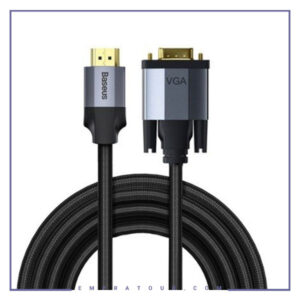 کابل اچ دی ام آی به وی جی ای بیسوس Baseus Enjoyment HDMI To VGA Cable 1m CAKSX-J0G