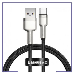 کابل تایپ سی شارژر سریع هوآوی 66 وات بیسوس Baseus Cafule Series Metal Data Cable USB to Type-C 1m CAKF000101