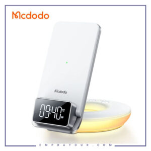 استند شارژر وایرلس و چراغ خواب رومیزی 15 وات مک دودو MCDODO CH-1610 Mg Series Multifunctional Desktop Wireless Charger 15w