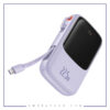 پاوربانک شارژر سریع 22.5 وات به همراه کابل تایپ‌سی 10000 بیسوس PPQD020101