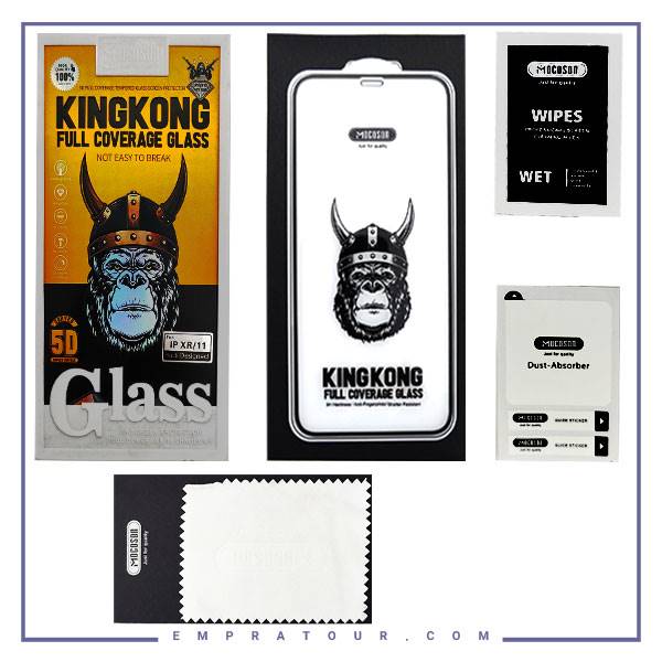 گلس شیشه ای تمام چسب آیفون   XR/11