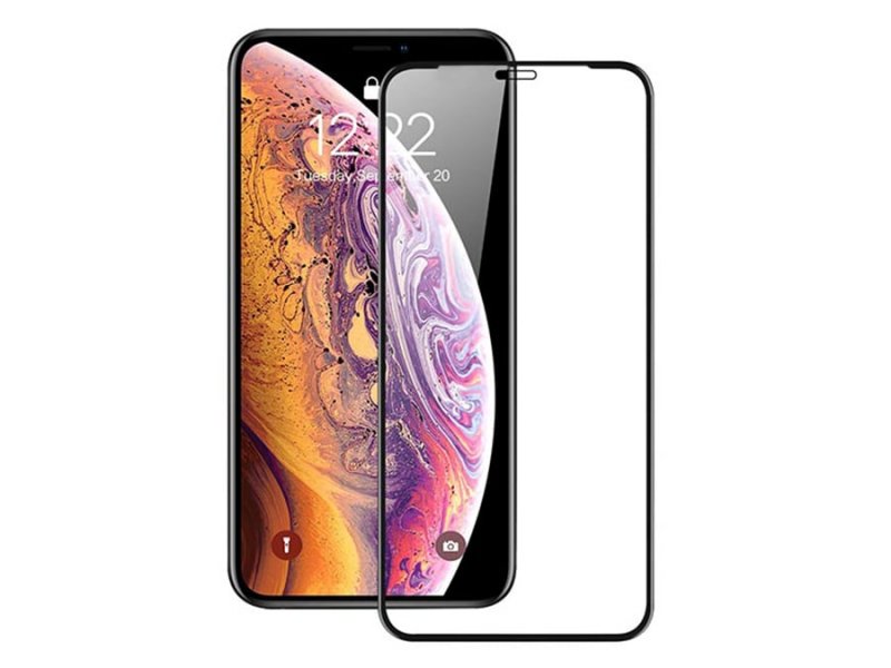 گلس شیشه ای تمام چسب آیفون   XR/11
