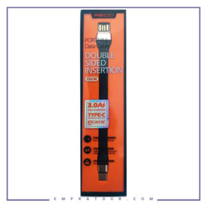 کابل شارژ و انتقال داده تایپ سی 0.15 متری رسی Recci Type-C Double Sided Insertion RTC-N13C