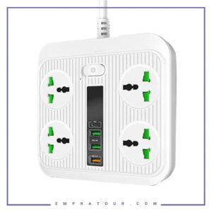 چندراهی برق هوشمند ارلدام Earldom Multiport Smart Power Outlet 3000W ES-SC05