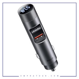 شارژر فندکی و اف ام پلیر خودرو بیسوس Baseus Energy Column Pro Car Wireless MP3 CDNL000014