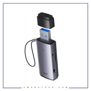 رم ریدر USB به اس دی کارت و میکرو اس دی بیسوس Baseus Airjoy Series USB-A to SD/TF WKQX070101