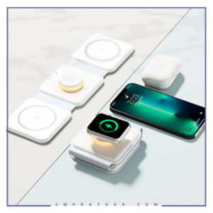 شارژ بیسیم چند کاره رسی Recci Wireless Charger Ambient Lamp RCW-27