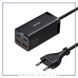 شارژر سوپر فست شارژ تایپ‎‌سی و یو‌اس‌بی 100 وات بیسوس Baseus GaN3 Pro Desktop CCGP000101