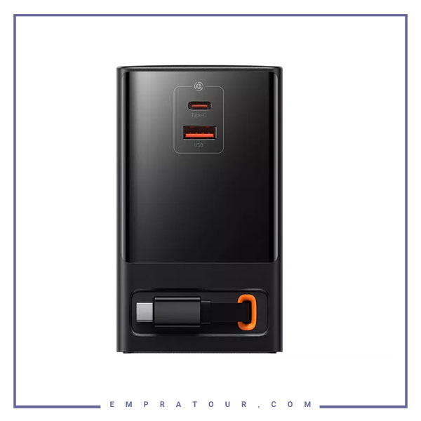 شارژر رومیزی و آداپتور برق سوپر فست شارژ 65 وات بیسوس PSLR000001