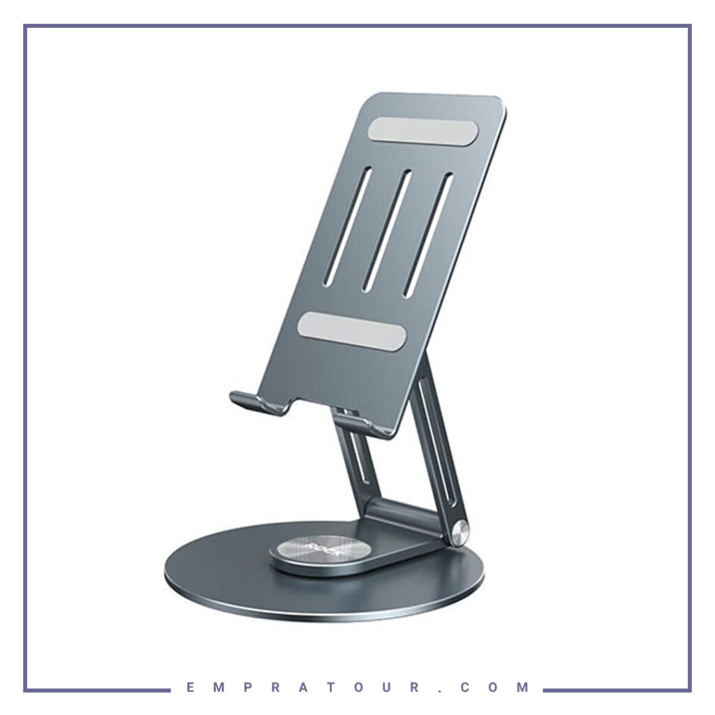 هولدر رومیزی موبایل و تبلیت راک ROCK Metal Rotating Foldable Desktop Stand RPH0993
