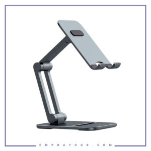 هولدر موبایل رومیزی بیسوس  Baseus Desktop Biaxial Foldable Metal Stand LUSZ000013