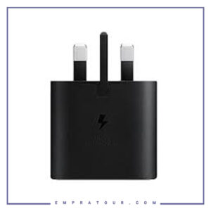 شارژر دیواری اورجینال فست سامسونگ روکارتنی 3پین Samsung Fast Charging Adapter 3 PIN EP-TA200