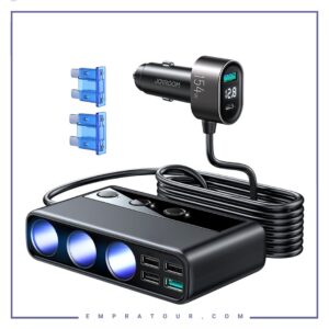 شارژر فندکی فست شارژ جویروم Joyroom Multi-port 154W JR-CL06