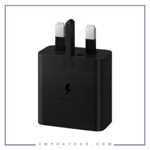 شارژر دیواری اورجینال سوپر فست 3 پین سامسونگ رو کارتنی 25 وات Samsung Charging Adapter 3pin EP-TA800