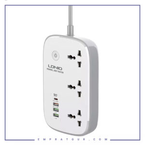 چند راهی برق و شارژر هوشمند 4 پورت الدنیو Ldnio Smart Power Strip SCW3451