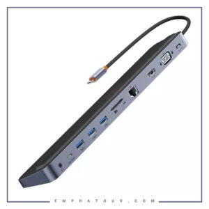 هاب تایپ سی 11 پورت و پایه لپ تاپ بیسوس Baseus EliteJoy Gen2 HUB 11in1 laptop stand WKSX030013
