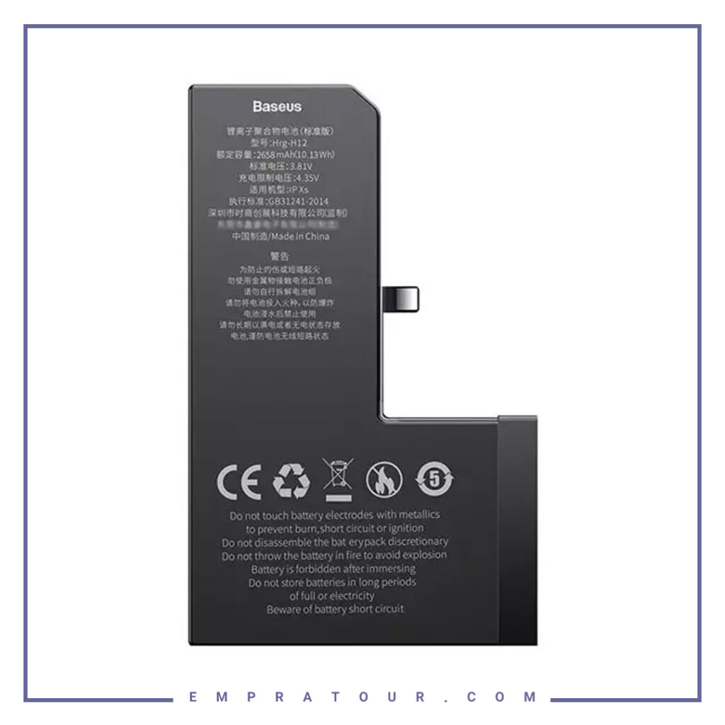 باتری بیسوس ظرفیت 2658 میلی آمپر Battery Lithium lon Polymer iPhone XS ACCB-AIPXS