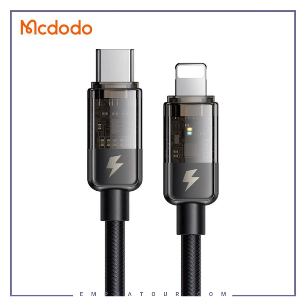 کابل قطع کن دار تایپ سی به لایتنینگ 1.2 متری مک دودو Mcdodo Auto Power Off Type-C To Lightning CA-3160