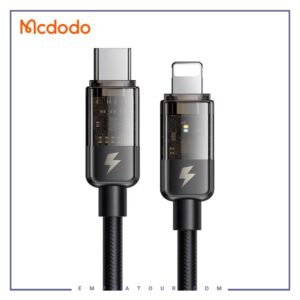 کابل قطع کن دار تایپ سی به لایتنینگ 1.8متری مک دودو Mcdodo Auto Power Off Type-C To Lightning CA-3161