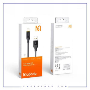 کابل شارژ قطع کن دار لایتنینگ 1.2 متر مک دودو Mcdodo Auto Power Off Lightning Data Cable CA-3010