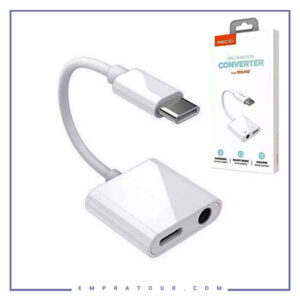 تبدیل تایپ سی به تایپ سی و جک 3.5 رسی Recci 2in1 Function Converter RDS-A02