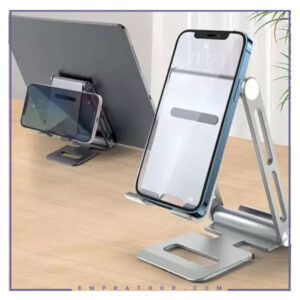 هولدر گوشی موبایل و تبلت دو طرفه تاشو کوتتسی Coteetci SD-53 Aluminum Alloy 2 in 1 Folding Bracket 51012