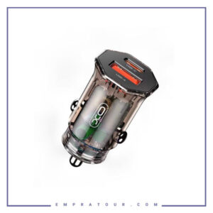 شارژر فندکی دوپورت 33 وات همراه با کابل ایکس او XO-CC50 Car Charger Suit
