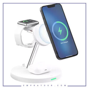 شارژر وایرلس 15 وات 5 کاره رسی Recci Charger Stand RCW-26