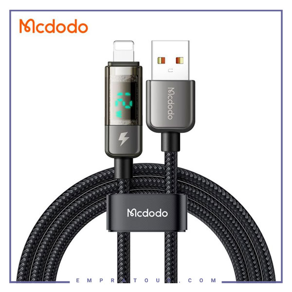 کابل شارژ لایتنینگ قطع کن دار 1.8 متری مک دودو Mcdodo Lightning Auto Power Off CA-3621