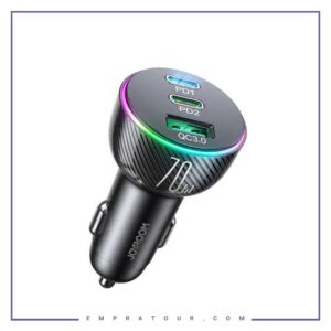 شارژر فندکی 70وات 3پورت جویروم Joyroom CAR CHARGER 70W JR-CL26