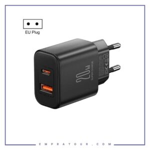 آداپتور شارژ 2 پورت 20 وات جویروم JOYROOM ADAPTER DUAL PORT JR-TCF05EU