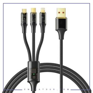 کابل شارژ سه سر 65 وات مکدودو MCDODO 3 IN 1 6A SUPER FAST CHARGING CA-3330