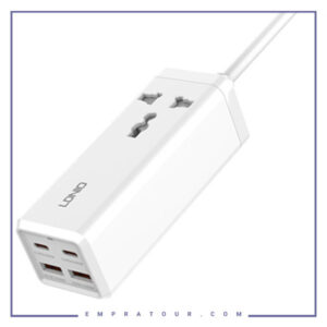 شارژر و چند راهی برق 65 وات الدنیو LDNIO SC1418 Mini Smart Power Socket Plug Desktop