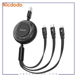 کابل شارژ سه سر 3.5 آمپر مک دودو Mcdodo 3in1 Retractable Charging Cable CA-3570