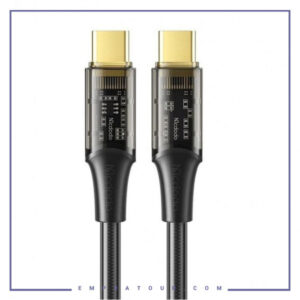 کابل تایپ سی به تایپ سی مک دودو 1.8 متر Mcdodo Type-C To Type-C Transparent Data Cable CA-2112