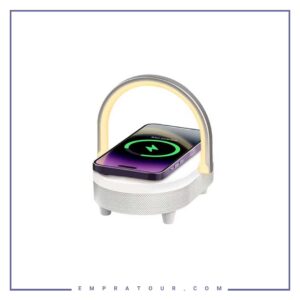 اسپیکر و شارژر بیسیم 4 در 1 رسی Recci RLS-L16 4-in-1 Speaker and Wireless Charger 15W