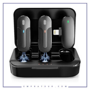 میکروفون بلوتوث لایتنینگ دو عددی کوتتسی Cotetci Wireless Microphone 74011