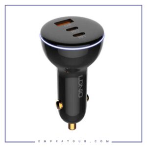 شارژر فندکی 160 وات الدینیو با کابل LDNIO C102