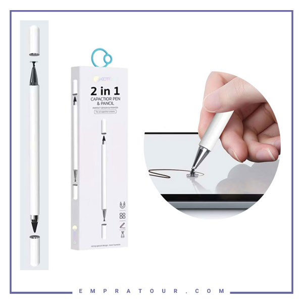 قلم لمسی دو سر کوتتسی 2IN1 capacitive pen 62003