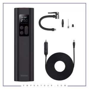 پمپ باد و چراغ‌قوه بیسوس Baseus Super Mini Inflator Pump CRCQ000001