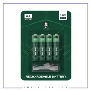 باتری شارژی گرین لاین Green Lion Rechargeable Battery AA ( 4pcs/pack ) 1800mWh / 1.6V