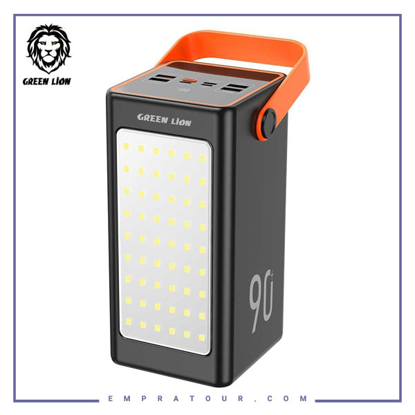 پاوربانک 90000 میلی آمپر گرین لاین Green Lion Thunder 90 Power Bank PD 20W QC3.0 22.5W