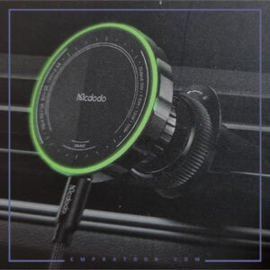 هولدر و شارژر وایرلس مک دودو Mcdodo Atmosphere Light Magnetic Car Charger CH-512