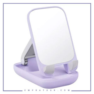هولدر موبایل تاشو و آینه رومیزی بیسوس Baseus BS-HP008 Seashell Series Phone Stand With Mirror B10551501511