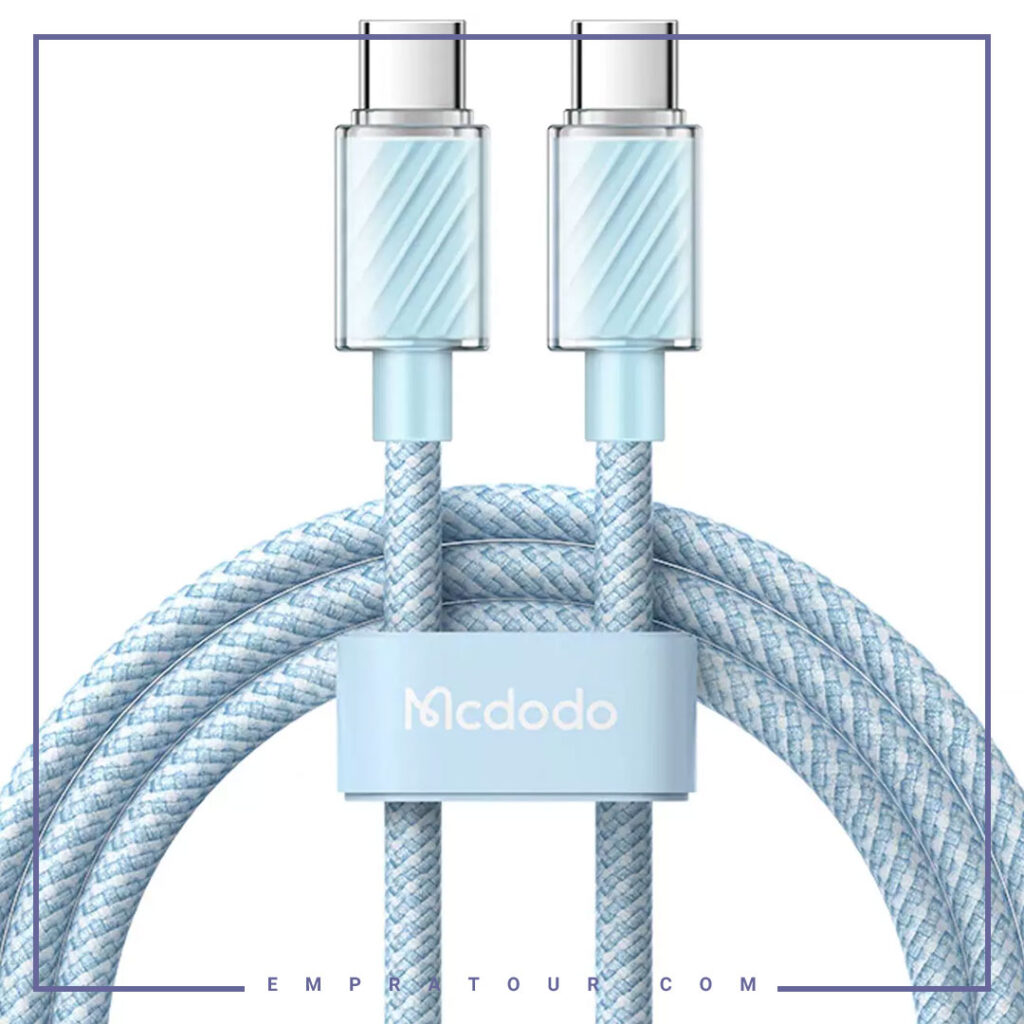 کابل شارژ دو سر تایپ سی 100 وات 1.2 متر مک دودو Mcdodo Type-C to Type-C PD Data Cable CA-3670