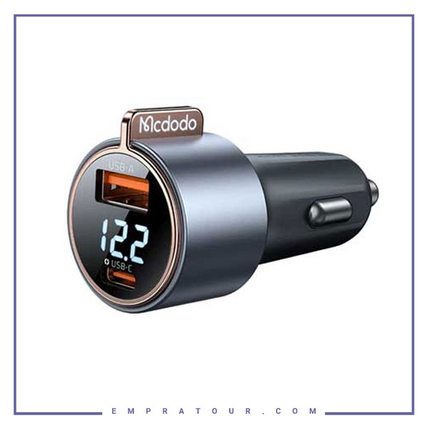 شارژر فندکی 2 پورت 75 وات مک دودو CC-369